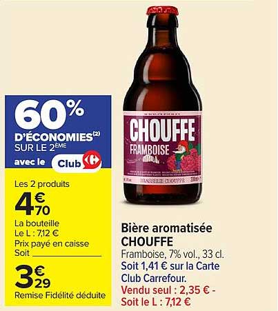60% D'ÉCONOMIES SUR LE 2ÈME avec le Club Carrefour