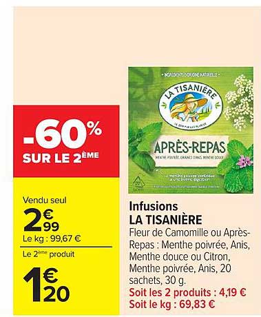 -60% SUR LE 2ème