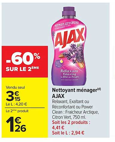 -60% SUR LE 2ÈME