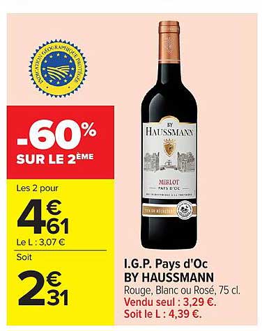 -60% SUR LE 2ÈME