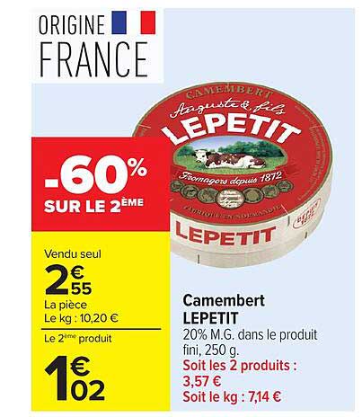 -60% SUR LE 2ème
