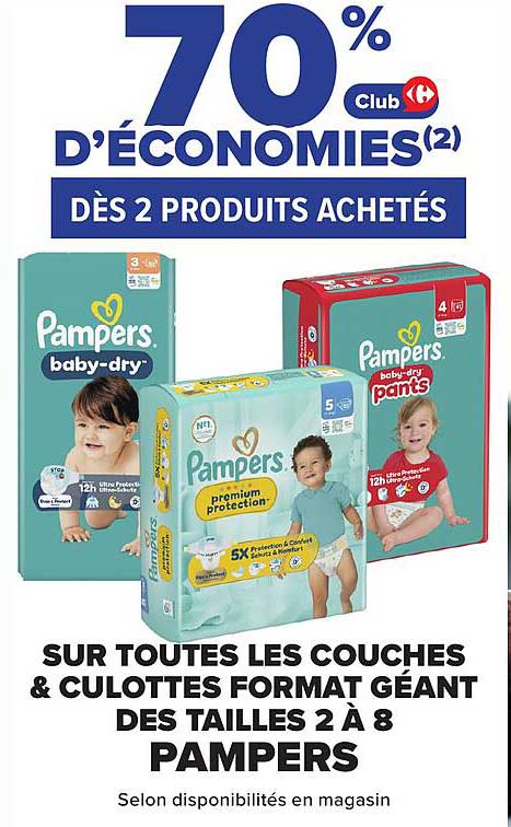 70% D'ÉCONOMIES(2) DÈS 2 PRODUITS ACHETÉS