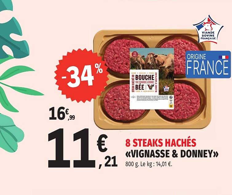 8 STEAKS HACHÉS «VIGNASSE & DONNEY»