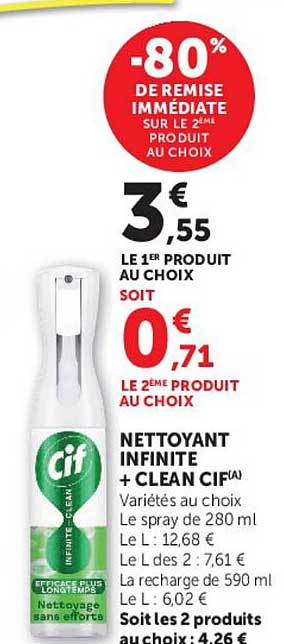 -80% DE REMISE IMMÉDIATE SUR LE 2ÈME PRODUIT AU CHOIX