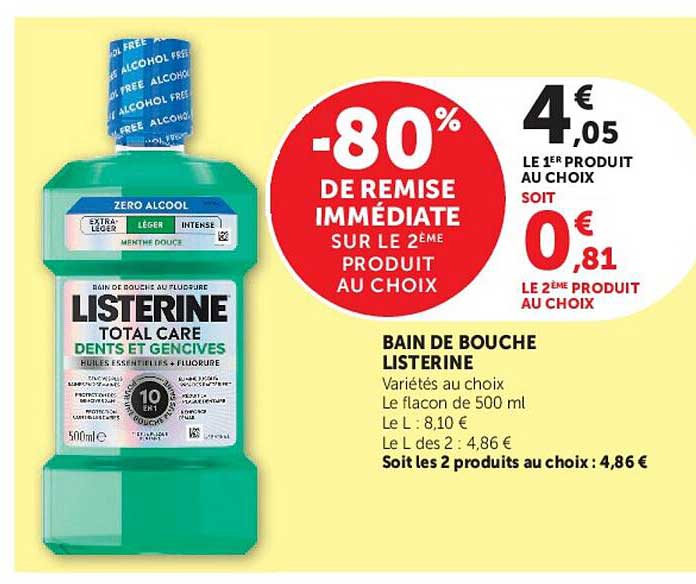 -80% DE REMISE IMMÉDIATE SUR LE 2ÈME PRODUIT AU CHOIX