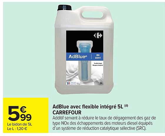 AdBlue avec flexible intégré 5L CARREFOUR