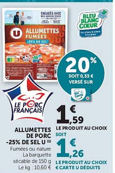 ALLUMETTES FUMÉES -25% DE SEL