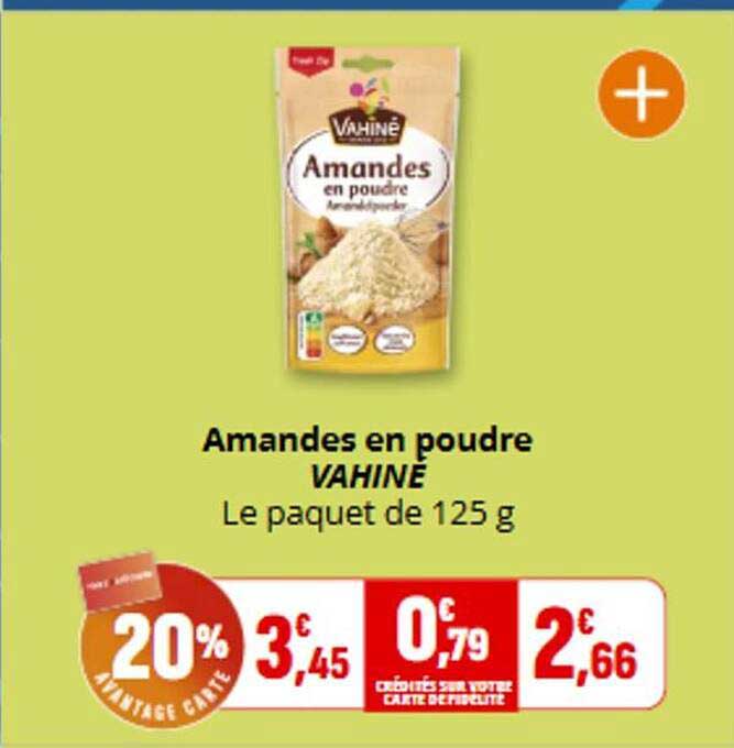 Amandes en poudre VAHINÉ Le paquet de 125 g