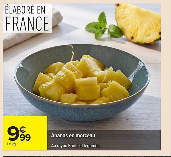 Ananas en morceau