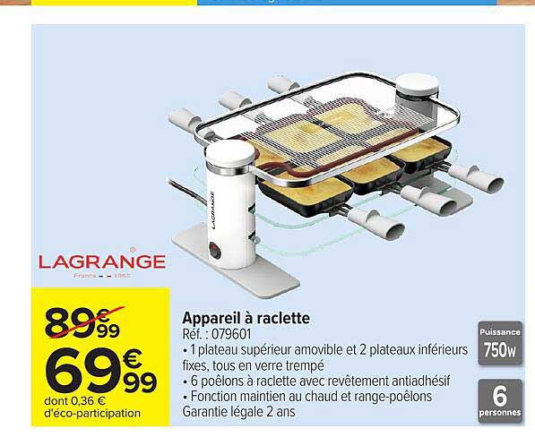 Appareil à raclette