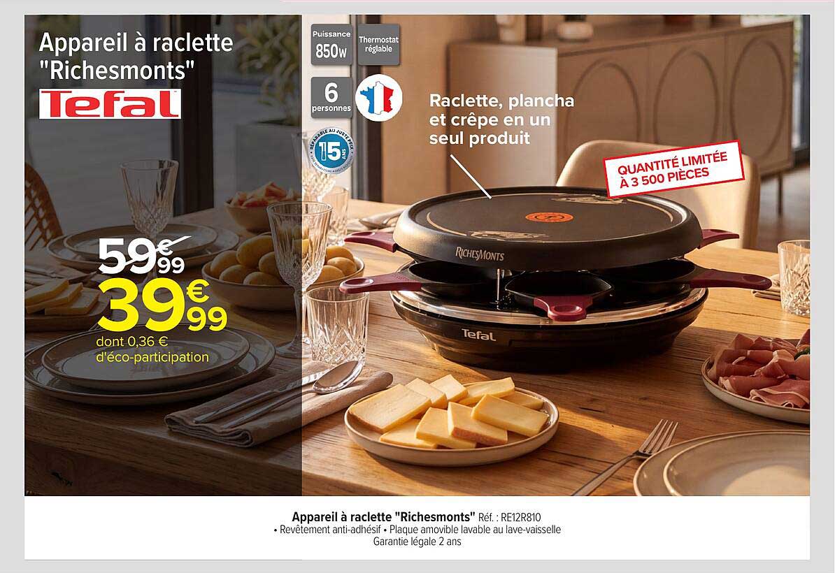 Appareil à raclette "Richesmonts"