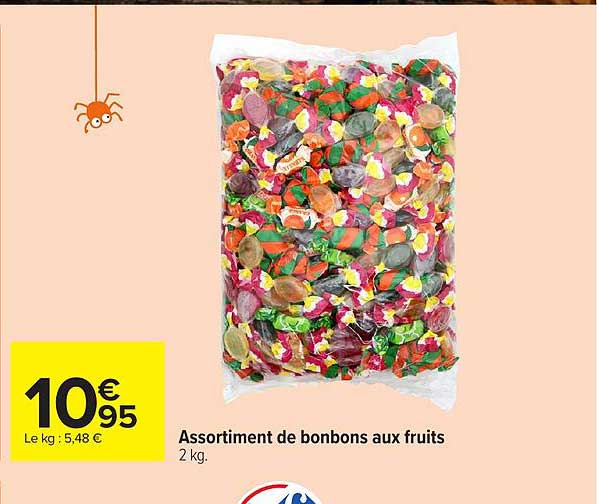 Assortiment de bonbons aux fruits