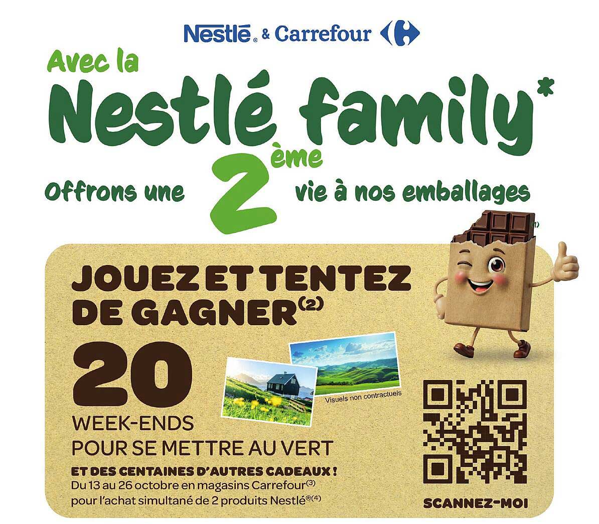 Avec la Nestlé family* offrons une 2ème vie à nos emballages