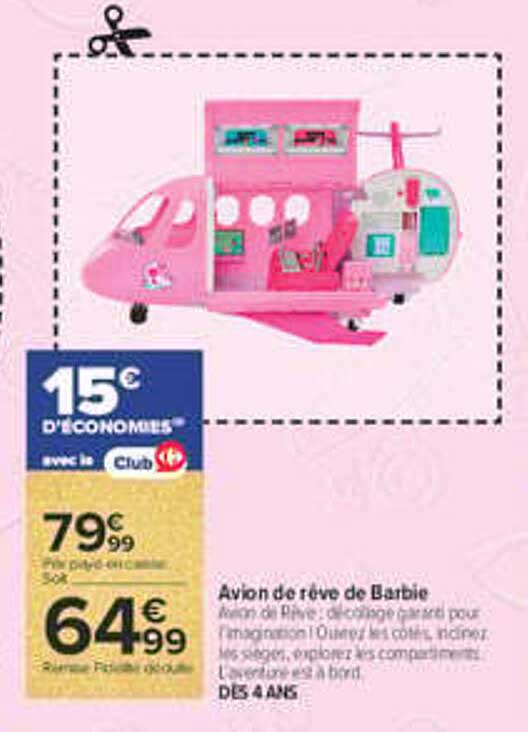 Avion de rêve de Barbie