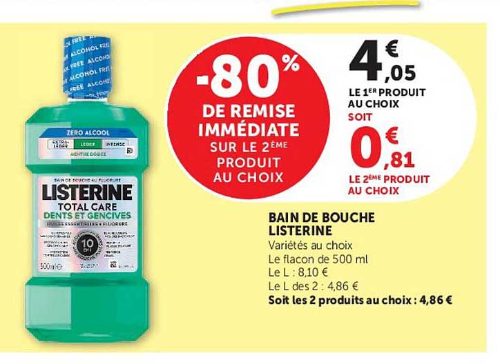 BAIN DE BOUCHE LISTERINE