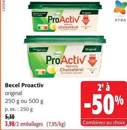 Becel Proactiv original 250 g ou 500 g