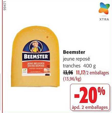 Beemster jeune reposé tranches 400 g