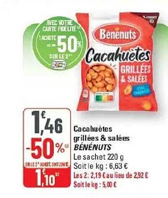 Bénénuts Cacahuètes grillées & salées