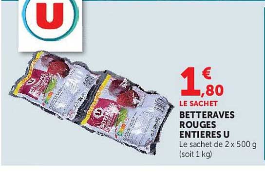 BETTERAVES ROUGES ENTIÈRES U