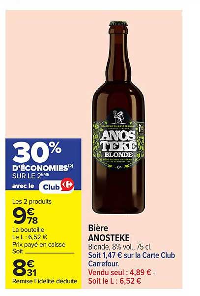 Bière ANOSTEKE