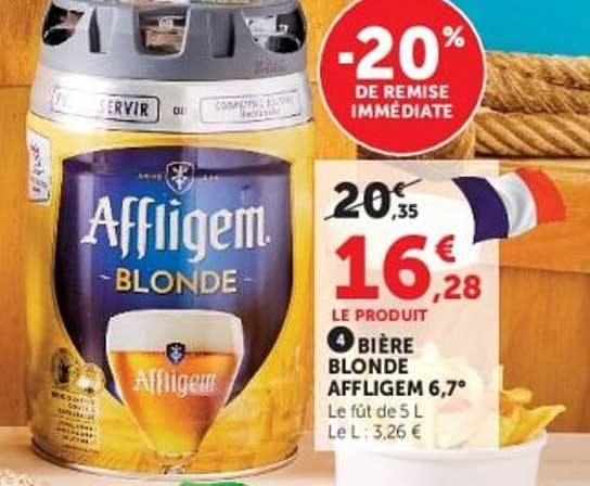 Bière blonde Affligem 6,7°