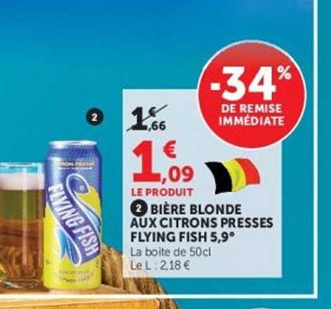 BIÈRE BLONDE AUX CITRONS PRESSÉS FLYING FISH 5,9°