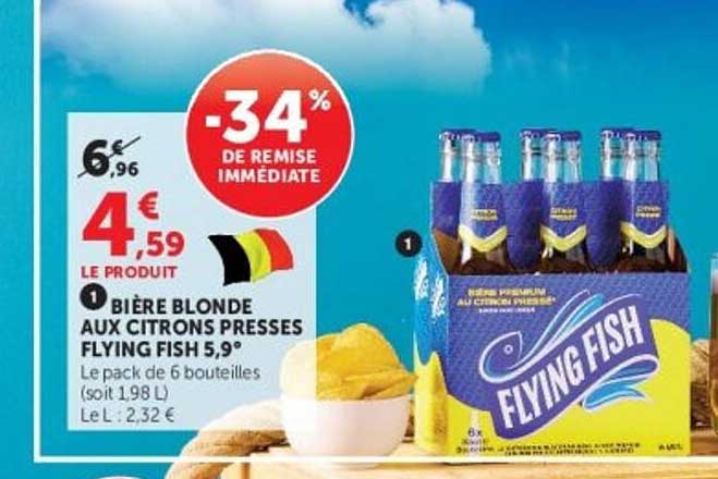 BIÈRE BLONDE AUX CITRONS PRESSES FLYING FISH 5,9°