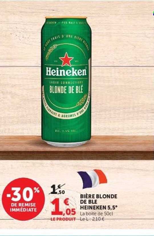 BIÈRE BLONDE DE BLÉ HEINEKEN 5,5°