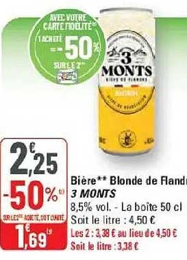 Bière** Blonde de Flandre 3 MONTS