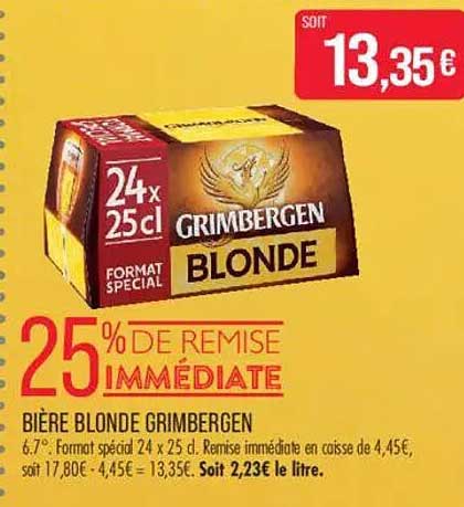 BIÈRE BLONDE GRIMBERGEN