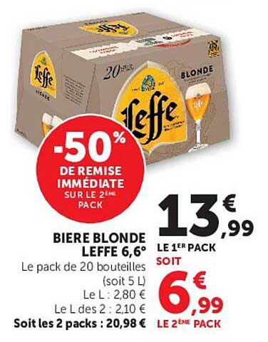 BIERE BLONDE LEFFE 6,6°