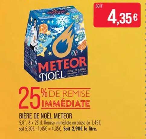BIÈRE DE NOËL METEOR