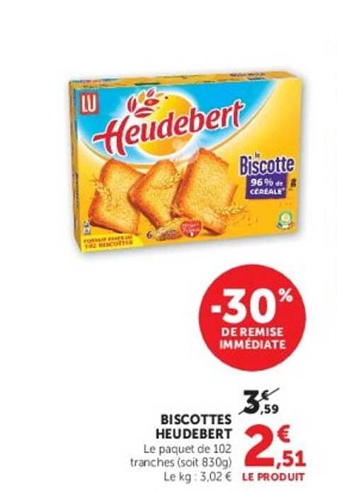 BISCOTTES HEUDEBERT