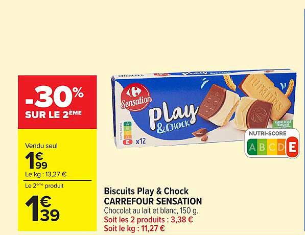 Biscuits Play & Chock CARREFOUR SENSATION