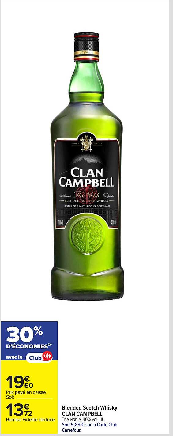 Blended Scotch Whisky CLAN CAMPBELL