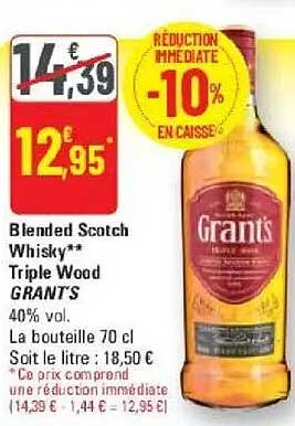 Blended Scotch Whisky** Triple Wood GRANT'S