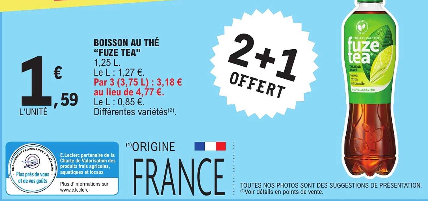 BOISSON AU THÉ “FUZE TEA”