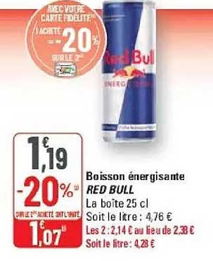 Boisson énergisante RED BULL