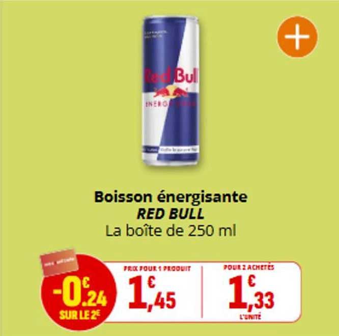 Boisson énergisante RED BULL La boîte de 250 ml
