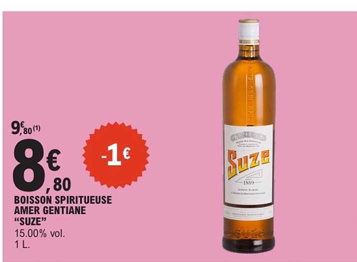 BOISSON SPIRITUEUSE AMER GENTIANE “SUZE”