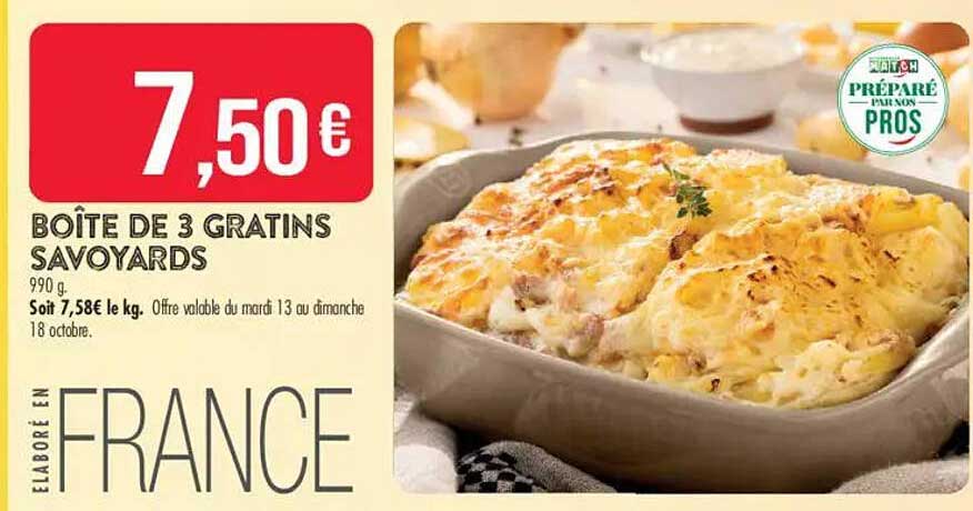 BOÎTE DE 3 GRATINS SAVOYARDS