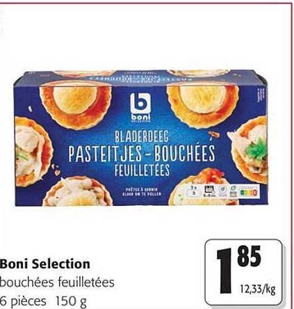 Boni Selection bouchées feuilletées 6 pièces 150 g
