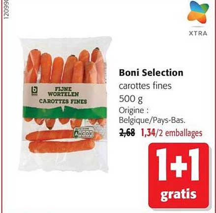 Boni Selection carottes fines 500 g