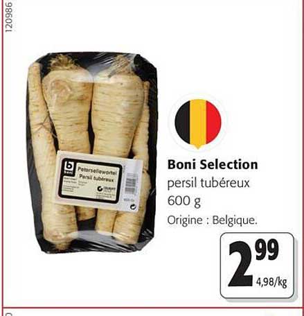 Boni Selection persil tubéreux 600 g