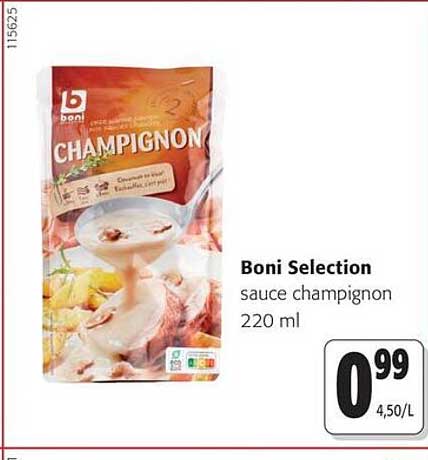 Boni Selection sauce champignon 220 ml