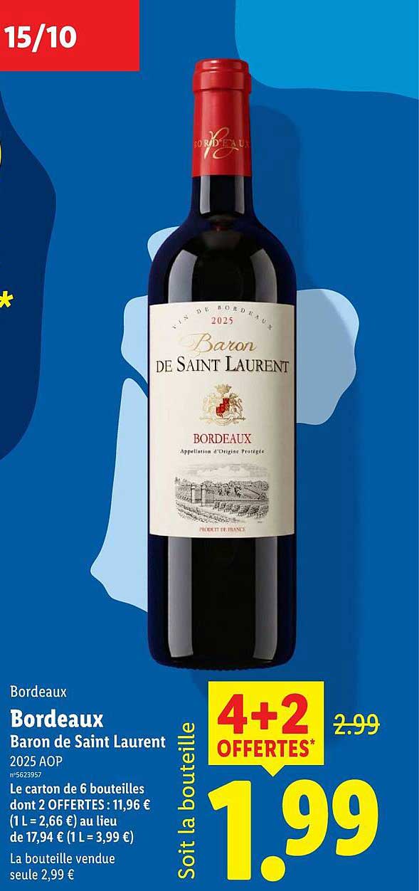 Bordeaux Baron de Saint Laurent 2025 AOP