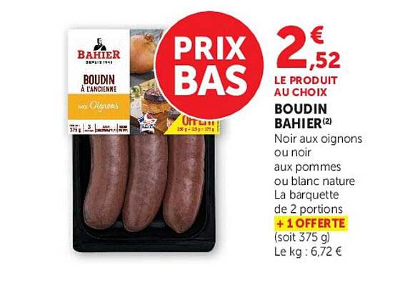 BOUDIN BAHIER