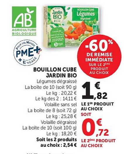 BOUILLON CUBE JARDIN BIO
