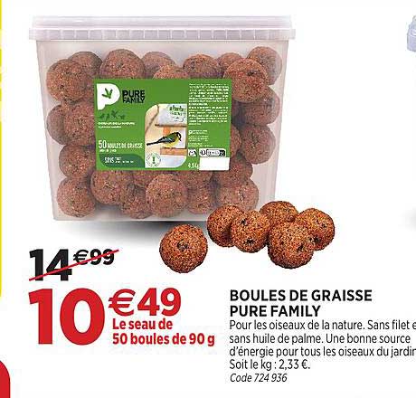 BOULES DE GRAISSE PURE FAMILY