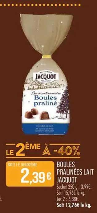 BOULES PRALINÉES LAIT JACQUOT